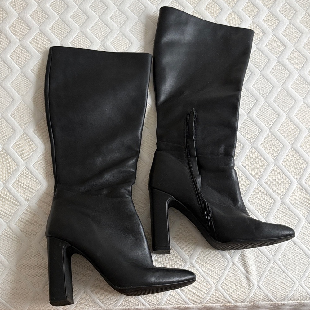 Leather Steve Madden Black Women's Boots